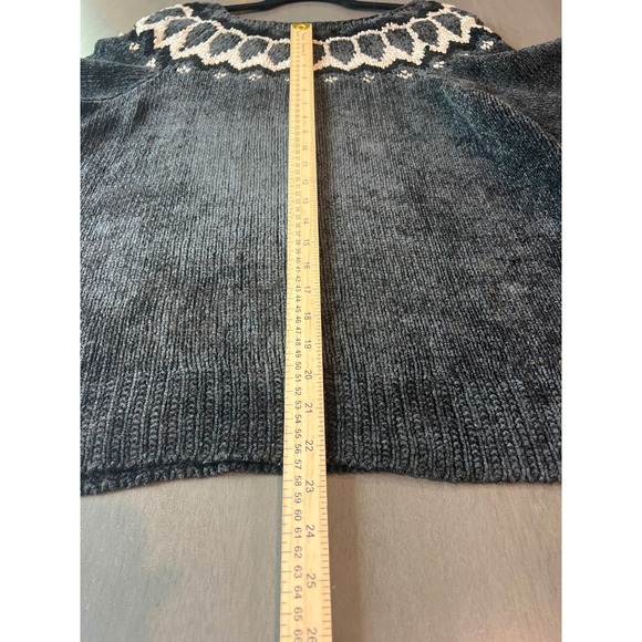 Farmers Market Iceland Fair Isle Sweater Knit 3/4 Bell Sleeve Women's Medium - Picture 5 of 8